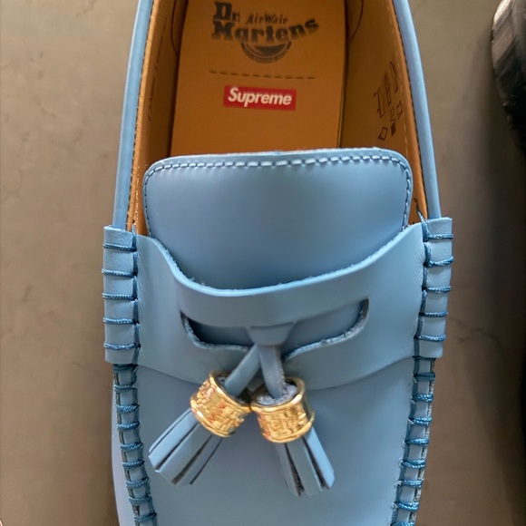 Supreme Dr. Martens Blue Tassel Slip-On Loafers BRAND NEW 11US - Picture 5 of 5